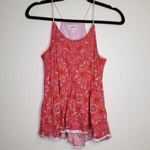 Meadow Rue| Nuria Red Swing Tank